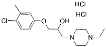 1-(4-CHLORO-3-METHYLPHENOXY)-3-(4-ETHYLPIPERAZIN-1-YL)PROPAN-2-OL DIHYDROCHLORIDE Struktur