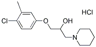 1-(4-CHLORO-3-METHYLPHENOXY)-3-PIPERIDIN-1-YLPROPAN-2-OL HYDROCHLORIDE Struktur