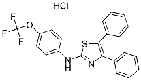 (3,4-DIPHENYL(2,5-THIAZOLYL))(4-(TRIFLUOROMETHOXY)PHENYL)AMINE Struktur