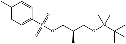 (2S)-3-([TERT-BUTYL(DIMETHYL)SILYL]OXY)-2-METHYLPROPAN-1-YL TOSYLATE Struktur