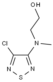 2-[(4-CHLORO-[1,2,5]THIADIAZOL-3-YL)-METHYL-AMINO]-ETHANOL Struktur