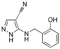 5-[[(2-HYDROXYPHENYL)METHYL]AMINO]-1H-PYRAZOLE-4-CARBONITRILE Struktur