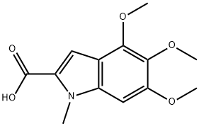 4,5,6-TRIMETHOXY-1-METHYL-1H-INDOLE-2-CARBOXYLIC ACID Struktur