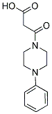 3-OXO-3-(4-PHENYLPIPERAZIN-1-YL)PROPANOIC ACID Struktur