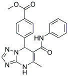 METHYL 4-[6-(ANILINOCARBONYL)-5-METHYL-4,7-DIHYDRO[1,2,4]TRIAZOLO[1,5-A]PYRIMIDIN-7-YL]BENZOATE Struktur