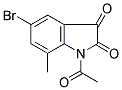 1-ACETYL-5-BROMO-7-METHYL-1H-INDOLE-2,3-DIONE Struktur