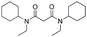 N,N'-DICYCLOHEXYL-N,N'-DIETHYL-MALONAMIDE Struktur