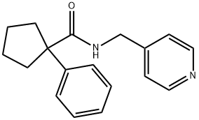 (PHENYLCYCLOPENTYL)-N-(4-PYRIDYLMETHYL)FORMAMIDE Struktur