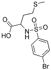 2-[[(4-BROMOPHENYL)SULFONYL]AMINO]-4-(METHYLTHIO)BUTANOIC ACID Struktur