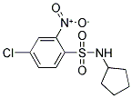 ((4-CHLORO-2-NITROPHENYL)SULFONYL)CYCLOPENTYLAMINE Struktur