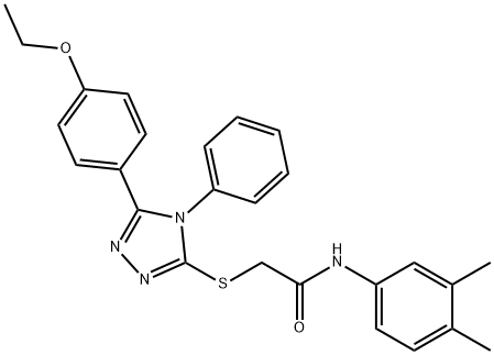 N-(3,4-DIMETHYLPHENYL)-2-([5-(4-ETHOXYPHENYL)-4-PHENYL-4H-1,2,4-TRIAZOL-3-YL]SULFANYL)ACETAMIDE Struktur