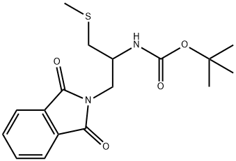 TERT-BUTYL [2-PHTHALIMIDO-1-(METHYLSULFANYLMETHYL)ETHYL]CARBAMATE Struktur