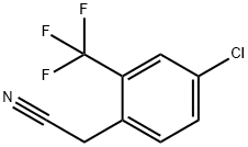 4-CHLORO-2-(TRIFLUOROMETHYL)PHENYLACETONITRILE Struktur