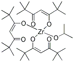 ZIRCONIUM (I-PROPOXIDE) TRIS (DIPIVALOYLMETHANATE) Struktur