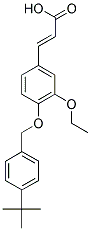 3-[4-(4-TERT-BUTYL-BENZYLOXY)-3-ETHOXY-PHENYL]-ACRYLIC ACID Struktur