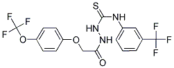 1-(2-(4-TRIFLUOROMETHOXYPHENOXY)ACETYL)-4-(3-TRIFLUOROMETHYLPHENYL)THIOSEMICARBAZIDE Struktur