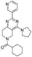 CYCLOHEXYL-(2-PYRIDIN-3-YL-4-PYRROLIDIN-1-YL-7,8-DIHYDRO-5H-PYRIDO[4,3-D]PYRIMIDIN-6-YL)-METHANONE Struktur