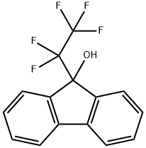 9-PENTAFLUOROETHYL-9H-FLUOREN-9-OL Struktur