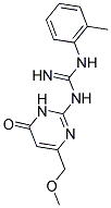 N-[4-(METHOXYMETHYL)-6-OXO-1,6-DIHYDROPYRIMIDIN-2-YL]-N'-(2-METHYLPHENYL)GUANIDINE Struktur