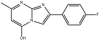 2-(4-FLUOROPHENYL)-7-METHYLIMIDAZO[1,2-A]PYRIMIDIN-5-OL Struktur