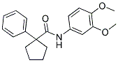 N-(3,4-DIMETHOXYPHENYL)(PHENYLCYCLOPENTYL)FORMAMIDE Struktur