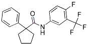 N-(4-FLUORO-3-(TRIFLUOROMETHYL)PHENYL)(PHENYLCYCLOPENTYL)FORMAMIDE Struktur