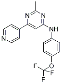 2-METHYL-6-PYRIDIN-4-YL-N-[4-(TRIFLUOROMETHOXY)PHENYL]PYRIMIDIN-4-AMINE Struktur