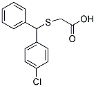 [[(4-CHLOROPHENYL)(PHENYL)METHYL]THIO]ACETIC ACID Struktur