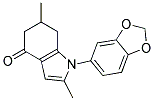 1-BENZO[D]1,3-DIOXOLAN-5-YL-2,6-DIMETHYL-5,6,7-TRIHYDROINDOL-4-ONE Struktur