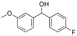 4-FLUORO-3'-METHOXYBENZHYDROL Struktur