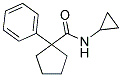 N-CYCLOPROPYL(PHENYLCYCLOPENTYL)FORMAMIDE Struktur