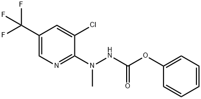 PHENYL 2-[3-CHLORO-5-(TRIFLUOROMETHYL)-2-PYRIDINYL]-2-METHYL-1-HYDRAZINECARBOXYLATE Struktur