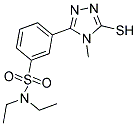 N,N-DIETHYL-3-(5-MERCAPTO-4-METHYL-4H-1,2,4-TRIAZOL-3-YL)BENZENESULFONAMIDE Struktur