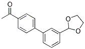 1-[3'-(1,3-DIOXOLAN-2-YL)[1,1'-BIPHENYL]-4-YL]ETHANONE Struktur