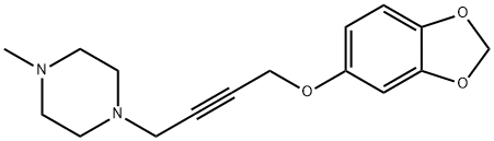 1,3-BENZODIOXOL-5-YL 4-(4-METHYLPIPERAZINO)-2-BUTYNYL ETHER Struktur