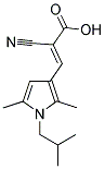 2-CYANO-3-(1-ISOBUTYL-2,5-DIMETHYL-1H-PYRROL-3-YL)-ACRYLIC ACID Struktur