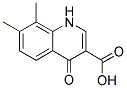 7,8-DIMETHYL-4-OXO-1,4-DIHYDRO-QUINOLINE-3-CARBOXYLIC ACID Struktur