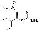 METHYL 2-AMINO-5-(1-ETHYLPROPYL)-1,3-THIAZOLE-4-CARBOXYLATE Struktur