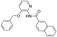 2-NAPHTHYL-N-(3-(PHENYLMETHOXY)(2-PYRIDYL))FORMAMIDE Struktur