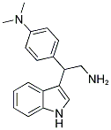 N-[4-[2-AMINO-1-(1H-INDOL-3-YL)ETHYL]PHENYL]-N,N-DIMETHYLAMINE Struktur