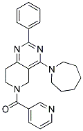 (4-AZEPAN-1-YL-2-PHENYL-7,8-DIHYDRO-5H-PYRIDO[4,3-D]PYRIMIDIN-6-YL)-PYRIDIN-3-YL-METHANONE Struktur