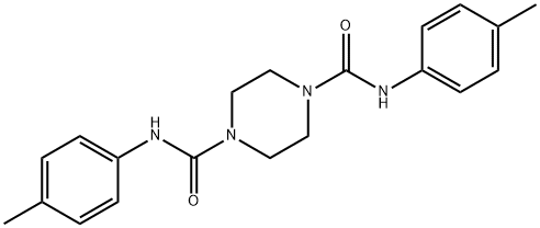 N-(4-METHYLPHENYL)(4-(N-(4-METHYLPHENYL)CARBAMOYL)PIPERAZINYL)FORMAMIDE Struktur