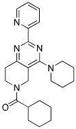 CYCLOHEXYL-(4-PIPERIDIN-1-YL-2-PYRIDIN-2-YL-7,8-DIHYDRO-5H-PYRIDO[4,3-D]PYRIMIDIN-6-YL)-METHANONE Struktur