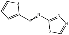 N-(1,3,4-THIADIAZOL-2-YL)-N-(2-THIENYLMETHYLENE)AMINE Struktur