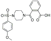 2-((4-[(4-METHOXYPHENYL)SULFONYL]PIPERAZIN-1-YL)CARBONYL)BENZOIC ACID Struktur