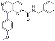 N-BENZYL-8-(4-METHOXYPHENYL)-1,6-NAPHTHYRIDINE-2-CARBOXAMIDE Struktur