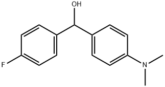 4-(DIMETHYLAMINO)-4'-FLUOROBENZHYDROL Struktur