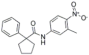 N-(3-METHYL-4-NITROPHENYL)(PHENYLCYCLOPENTYL)FORMAMIDE Struktur