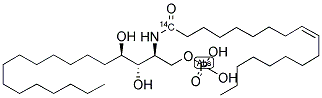 N-OLEOYL PHYTOSPHINGOSINE-1-PHOSPHATE, [OLEOYL-1-14C] Struktur