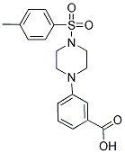 3-(4-[(4-METHYLPHENYL)SULFONYL]PIPERAZIN-1-YL)BENZOIC ACID Struktur